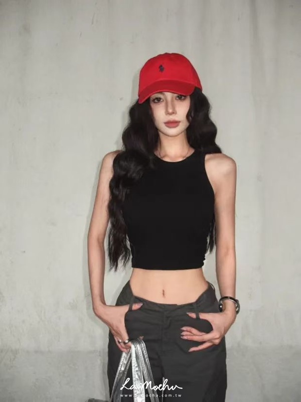 圓領鐵扣美背BRA背心